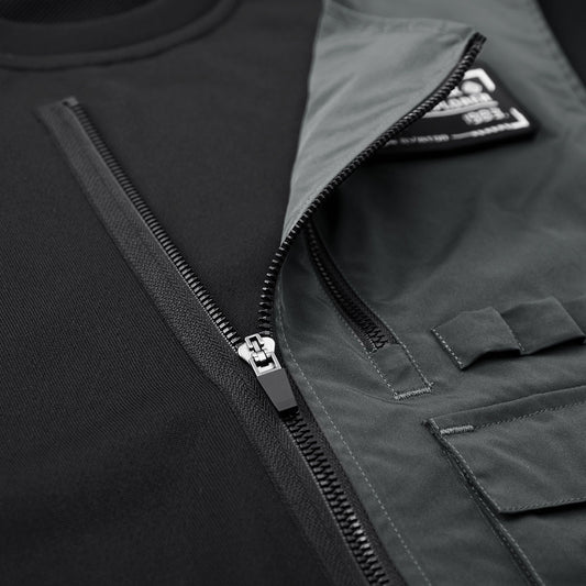 Men's Round Neck Bottoming Shirt Loose Functional Wind Workwear Top